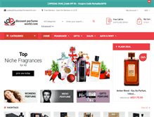 Tablet Screenshot of discountperfumeworld.com